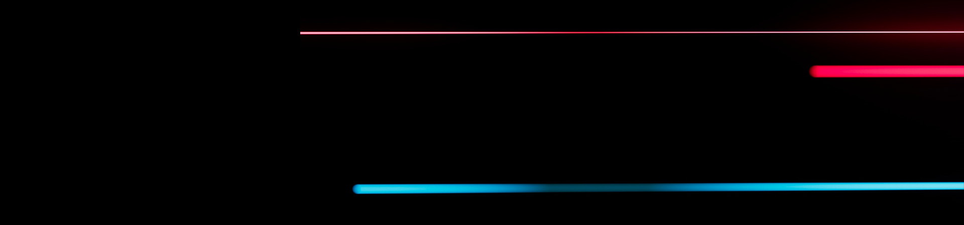 Large red and blue lightspeed racing graphic, pulsing slowly